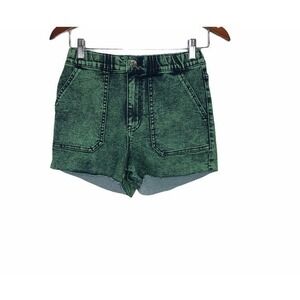 Wild fable green acid wash cut off jean shorts